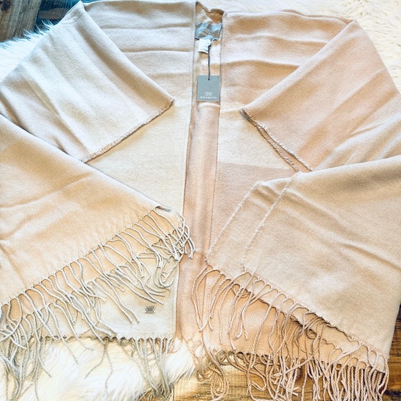 Soia & Kyo Pink & Cream Scarfigan with Fringe - Picture 10 of 16